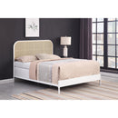  Coaster Furniture Amherst 360301F Radio Weave Rattan Metal Full Bed - White IMAGE 8