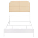  Coaster Furniture Amherst 360301T Radio Weave Rattan Metal Twin Bed - White IMAGE 2