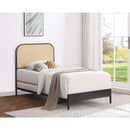  Coaster Furniture Amherst 360351T Radio Weave Rattan Metal Full Bed - Black IMAGE 8