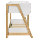  Coaster Furniture Wyatt 460510 Wood Twin Over Twin Bunk Bed - White and Natural IMAGE 5