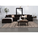  Coaster Furniture Lakeview 551466 Rectangular Upholstered Ottoman - Dark Chocolate IMAGE 4