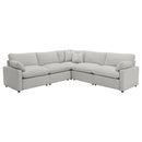  Coaster Furniture Collins 609560P 5 pc Modular Power Reclining Sectional - Grey IMAGE 1