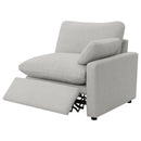  Coaster Furniture Collins 609561P Modular Power Sofa - Grey IMAGE 7