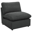  Coaster Furniture Collins 609530P 5 pc Modular Power Reclining Sectional - Dark Grey IMAGE 3
