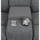  Coaster Furniture Bahrain 609541T 5-piece Upholstered Home Theater Seating - Charcoal IMAGE 16
