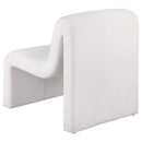  Coaster Furniture Drayton 907525 Upholstered Curved Armless Accent Chair - Ivory IMAGE 5