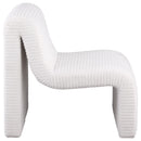  Coaster Furniture Drayton 907525 Upholstered Curved Armless Accent Chair - Ivory IMAGE 7