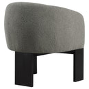 Coaster Furniture Valdez 903166 Boucle Upholstered Barrel Back Accent Chair - Brown IMAGE 7