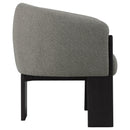  Coaster Furniture Valdez 903166 Boucle Upholstered Barrel Back Accent Chair - Brown IMAGE 8