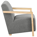  Coaster Furniture Diego 902269 Upholstered Accent Arm Chair with Wood Arms - Grey IMAGE 7