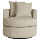  Coaster Furniture Debbie 902274 Upholstered Swivel Accent Chair - Camel IMAGE 2