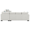  Coaster Furniture Ashford 500818 Chenille Upholstered Sleeper Sectional Sofa - Greige IMAGE 8