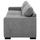  Coaster Furniture Simpson 360050 Upholstered Sofa Sleeper with Queen Mattress - Grey IMAGE 5
