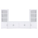  Coaster Furniture Laughlin 724113 4-door Engineered Wood 78-inch TV Stand - White IMAGE 10