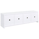  Coaster Furniture Laughlin 724113 4-door Engineered Wood 78-inch TV Stand - White IMAGE 6