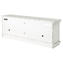  Coaster Furniture Payne 710053 70-inch TV Stand Media Console - Distressed White IMAGE 8