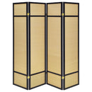  Coaster Furniture Pearce 961648 4-panel Bamboo Room Divider Folding Screen - Natural IMAGE 2