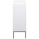  Coaster Furniture Gretchen 950408 2-door Wood Fluted Parquet Cabinet - White and Brown IMAGE 5