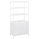  Coaster Furniture Amherst 961652 3-shelf Radio Weave Cane Metal Accent Cabinet - White IMAGE 6