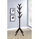  Coaster Furniture Margaret 983273 Solid Wood Coat Rack Clothing Hanger - Cappuccino IMAGE 2