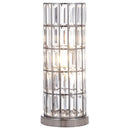  Coaster Furniture Wanda 920234 20-inch Crystal Shade Bedside Table Lamp - Black IMAGE 1