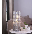 Coaster Furniture Wanda 920234 20-inch Crystal Shade Bedside Table Lamp - Black IMAGE 2