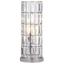  Coaster Furniture Wanda 920235 20-inch Crystal Shade Bedside Table Lamp - Silver IMAGE 1