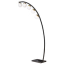  Coaster Furniture Cody 920242 78-inch Spherical 5-light Arc Metal Floor Lamp - Black IMAGE 2