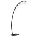  Coaster Furniture Cody 920242 78-inch Spherical 5-light Arc Metal Floor Lamp - Black IMAGE 4