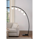  Coaster Furniture Cody 920242 78-inch Spherical 5-light Arc Metal Floor Lamp - Black IMAGE 6
