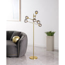  Coaster Furniture Exline 920248 62-inch Molecular Smoked Orb Metal Floor Lamp - Gold IMAGE 2