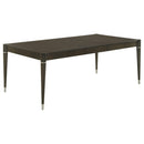  Coaster Furniture Reseda 193671 81-inch Extension Leaf Dining Table - Ash Brown IMAGE 1