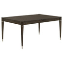 Coaster Furniture Reseda 193671 81-inch Extension Leaf Dining Table - Ash Brown IMAGE 4