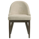  Coaster Furniture Reseda 193672 Set of 2 Upholstered Dining Side Chair - Beige IMAGE 4