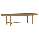  Coaster Furniture Arini 108931 104-inch Extension Leaf Dining Table - Sand Wash IMAGE 3