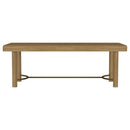 Coaster Furniture Arini 108931 104-inch Extension Leaf Dining Table - Sand Wash IMAGE 4