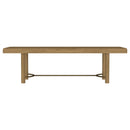  Coaster Furniture Arini 108931 104-inch Extension Leaf Dining Table - Sand Wash IMAGE 5