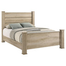  Coaster Furniture Oakglen 225101Q 55-inch Queen Panel Bed - Weathered Oak IMAGE 1