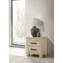  Coaster Furniture Oakglen 225102 2-drawer Nightstand Bedside Table - Weathered Oak IMAGE 2