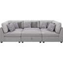  Coaster Furniture Cambria 551511-S6A 6 pc Upholstered Modular Sectional - Grey IMAGE 3