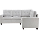  Coaster Furniture Georgina 551705-SETA 3 pc Upholstered Modular Sectional Sofa - Steel Beige IMAGE 3