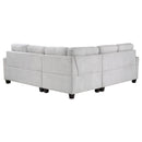  Coaster Furniture Georgina 551705-SETA 3 pc Upholstered Modular Sectional Sofa - Steel Beige IMAGE 4