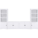  Coaster Furniture Laughlin 724113-SET 3-piece Entertainment Center TV Stand - White IMAGE 3