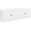  Coaster Furniture Laughlin 724113-SET 3-piece Entertainment Center TV Stand - White IMAGE 4