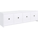  Coaster Furniture Laughlin 724113-SET 3-piece Entertainment Center TV Stand - White IMAGE 8