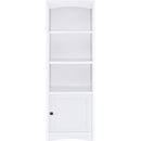  Coaster Furniture Laughlin 724114 3-shelf Engineered Wood Media Tower - White IMAGE 4