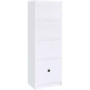 Coaster Furniture Laughlin 724114 3-shelf Engineered Wood Media Tower - White IMAGE 7