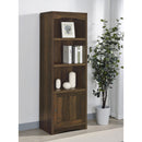  Coaster Furniture Laughlin 724124 3-shelf Engineered Wood Media Tower - Dark Pine IMAGE 2