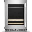  KitchenAid 24" Beverage Center with Glass Door and Wood-Front Racks KUBL524SPS IMAGE 1