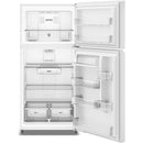  Whirlpool 29.5-inch, 19 Cu. Ft. Top Freezer Refrigerator with Total Coverage Cooling WRTX5419SW IMAGE 2